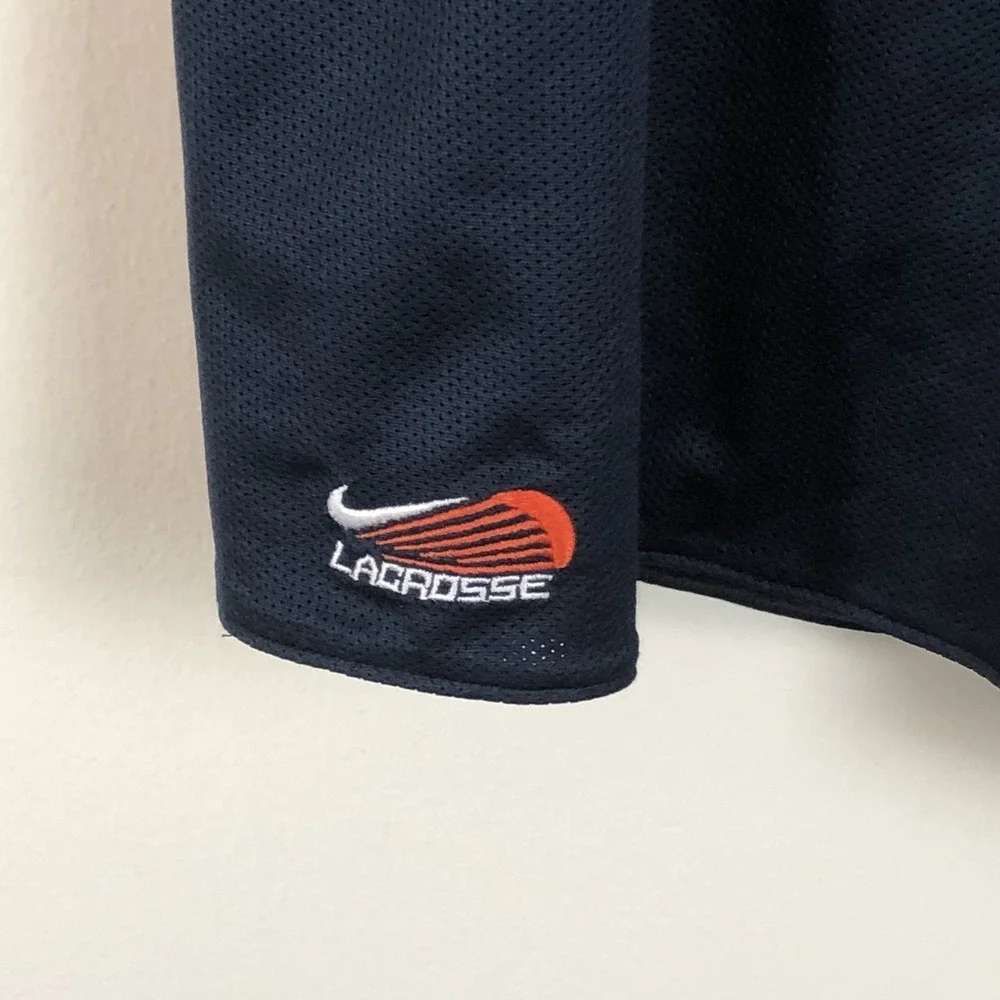 Nike Team Virginia Cavaliers Lacrosse Shorts Sz XL Navy Orange NCAA Retro Y2K